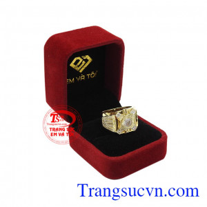 Nhẫn vàng phái mạnh thời thượng chất lượng.