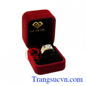 Nhẫn vàng phái mạnh thời trang chất lượng.
