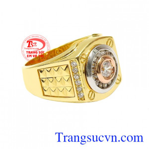 Nhẫn vàng phái mạnh xu hướng đẹp.