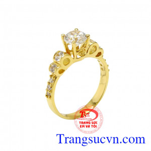 Nhẫn vàng tây tiểu thư