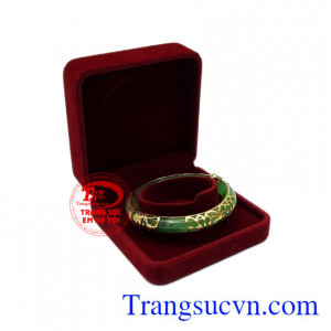 Vòng ngọc bọc vàng lộc phát thanh toán an toàn.