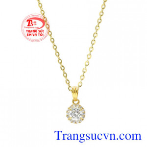 Bộ mặt dây nữ trang nhã thanh toán an toàn.