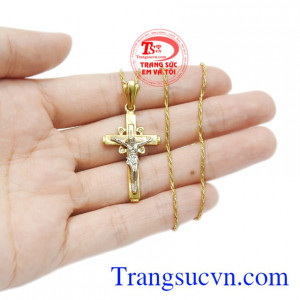 Bộ mặt thánh giá vàng cầu nguyện đẹp.