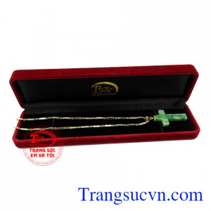 Bộ mặt thánh giá vàng jadeite