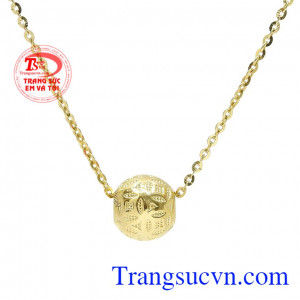Chế tác từ vàng tây 10k bền đẹp, đảm bảo chất lượng. Bộ trang sức kim tiền vàng tây