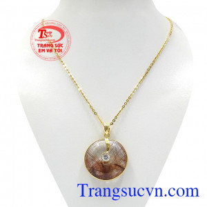 Bộ trang sức thạch anh tóc nữ đẹp