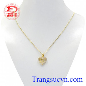 Bộ trang sức trái tim hạnh phúc