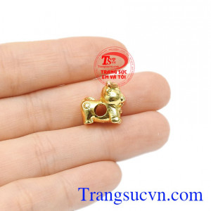 Charm vàng tuổi Sửu xinh xắn 10k.