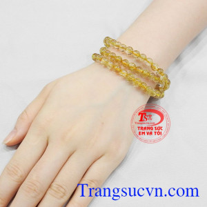 Chuỗi tay thạch anh tóc phát lộc