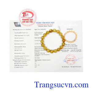 Chuỗi thạch anh tóc đẹp 11 ly