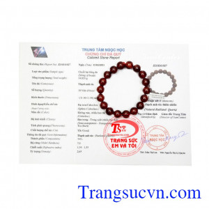 Chuỗi thạch anh tóc đỏ 11 ly nhận giao hàng toàn quốc, thanh toán an toàn. 