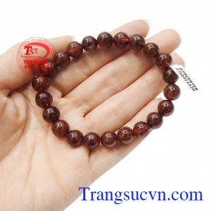 Chuỗi thạch anh tóc đỏ mệnh hỏa
