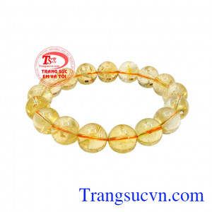 Chuỗi thạch anh vàng đẹp 12 ly có nhiều tác dụng đến sức khỏe và trong phong thủy.