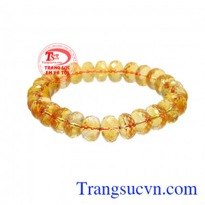 Chuỗi thạch anh vàng thịnh vượng