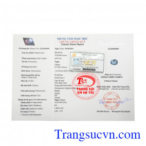 Với chạm khắc tinh tế, đẹp mắt phù hợp cho cả nam và nữ. Đá topaz giá rẻ