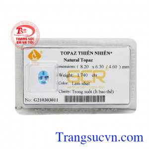 Đá Topaz xanh nước biển