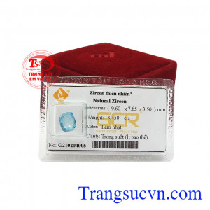 Đá Zircon thiên nhiên kiểu đẹp thích hợp làm mặt dây hoặc mặt nhẫn