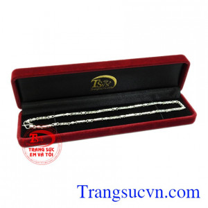 Dây chuyền bạc trẻ em hoạt bát