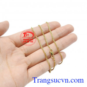 Dây chuyền Italya 18k được bảo hành chu đáo, giao hàng toàn quốc. 