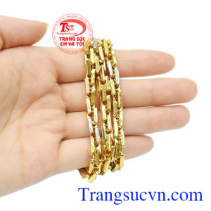 Dây chuyền nam mạnh mẽ vàng tây 10k