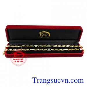 Dây chuyền thành đạt vàng tây 10k.