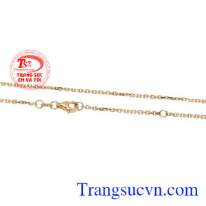 Sản phẩm đang là xu hướng được rất nhiều bạn gái lựa chọn. Dây chuyền vàng hồng nữ tính
