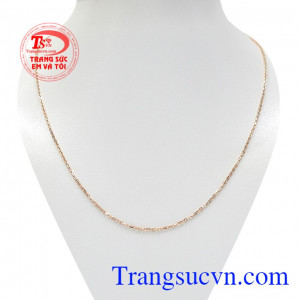 Dây chuyền vàng hồng nữ tính