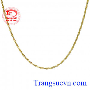 Sản phẩm phù hợp với nhiều độ tuổi. Dây chuyền vàng Italy 18k rất đẹp