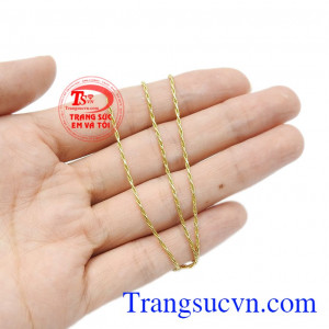 Dây chuyền vàng Italy 18k rất đẹp bảo hành chu đáo, giao hàng toàn quốc.
