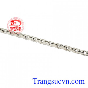 Dây chuyền vàng trắng phong độ Italy giao hàng nhanh trên toàn quốc.