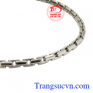 Dây chuyền vàng trắng phong độ đẹp.