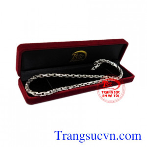 Dây chuyền vàng trắng phong độ