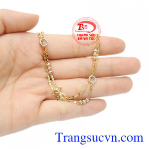Lắc chân vàng kiều diễm đảm bảo chất lượng được bảo hành uy tín.