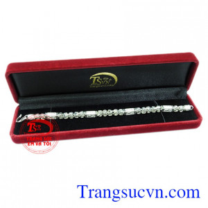 Lắc nam bạc phong cách đẹp.