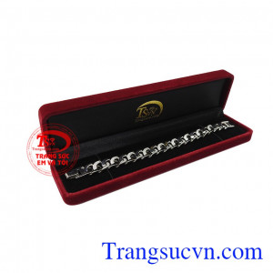 Sản phẩm phù hợp với nhiều độ tuổi. Lắc tay nam vàng trắng phong cách