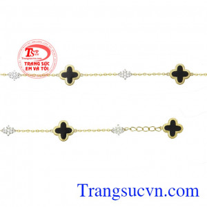 Lắc tay vàng may mắn nữ tính bảo hành uy tín.