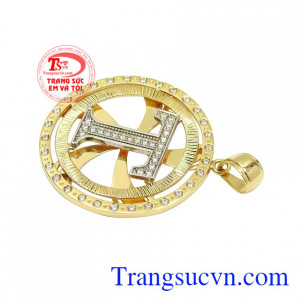 Mặt dây chữ T nam tính thanh toán an toàn.