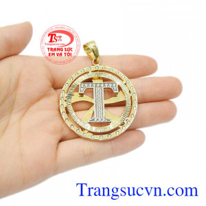 Mặt dây chữ T nam tính đẹp