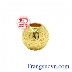 Mặt dây kim tiền vàng tây