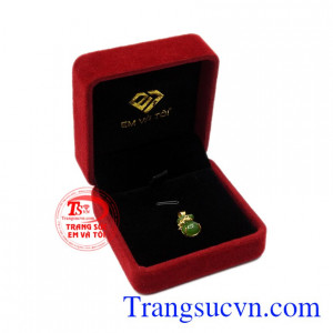 Mặt dây Nephrite tiền tài 10k.