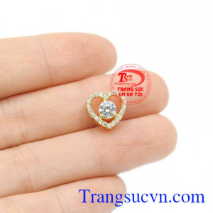 Mặt dây trái tim thanh tú 10k