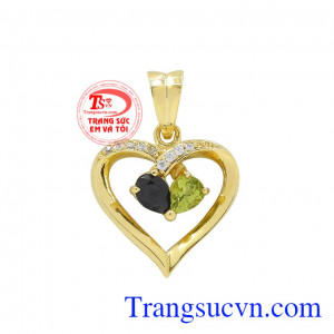 Mặt dây vàng trái tim yêu thương