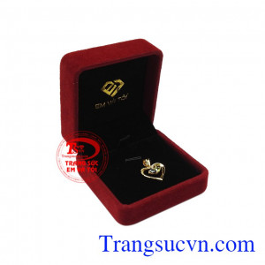 Mặt dây vàng trái tim yêu thương bảo hành uy tín, giao hàng trên toàn quốc.
