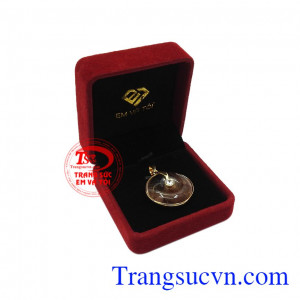 Mặt thạch anh tóc nữ đẹp nhận đặt chế tác theo yêu cầu. 