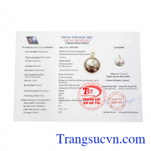 Mặt thạch anh tóc nữ đẹp