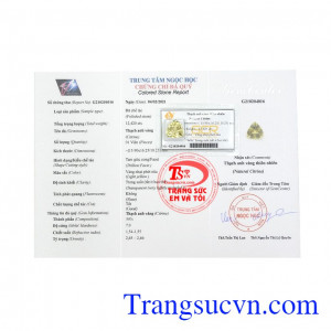 Thạch anh vàng là biểu tượng của tài lộc, may mắn nên rất được ưa chuộng làm trang sức phong thủy. Mặt thạch anh vàng tam giác
