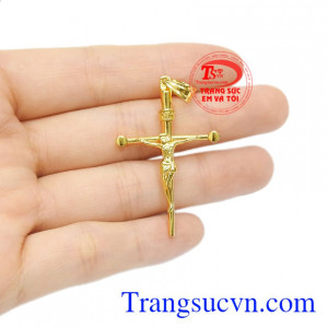 Mặt Thánh Giá bằng vàng 18k.