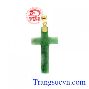 Mặt thánh giá cẩm thạch đẹp mang đến sự an lành cho người đeo.