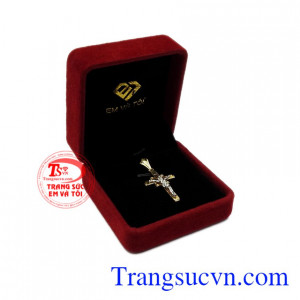 Mặt thánh giá vàng cầu nguyện