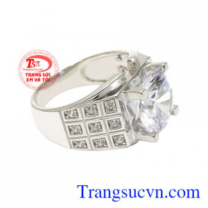 Nhẫn bạc nam tính thời thượng giao hàng nhanh trên toàn quốc.